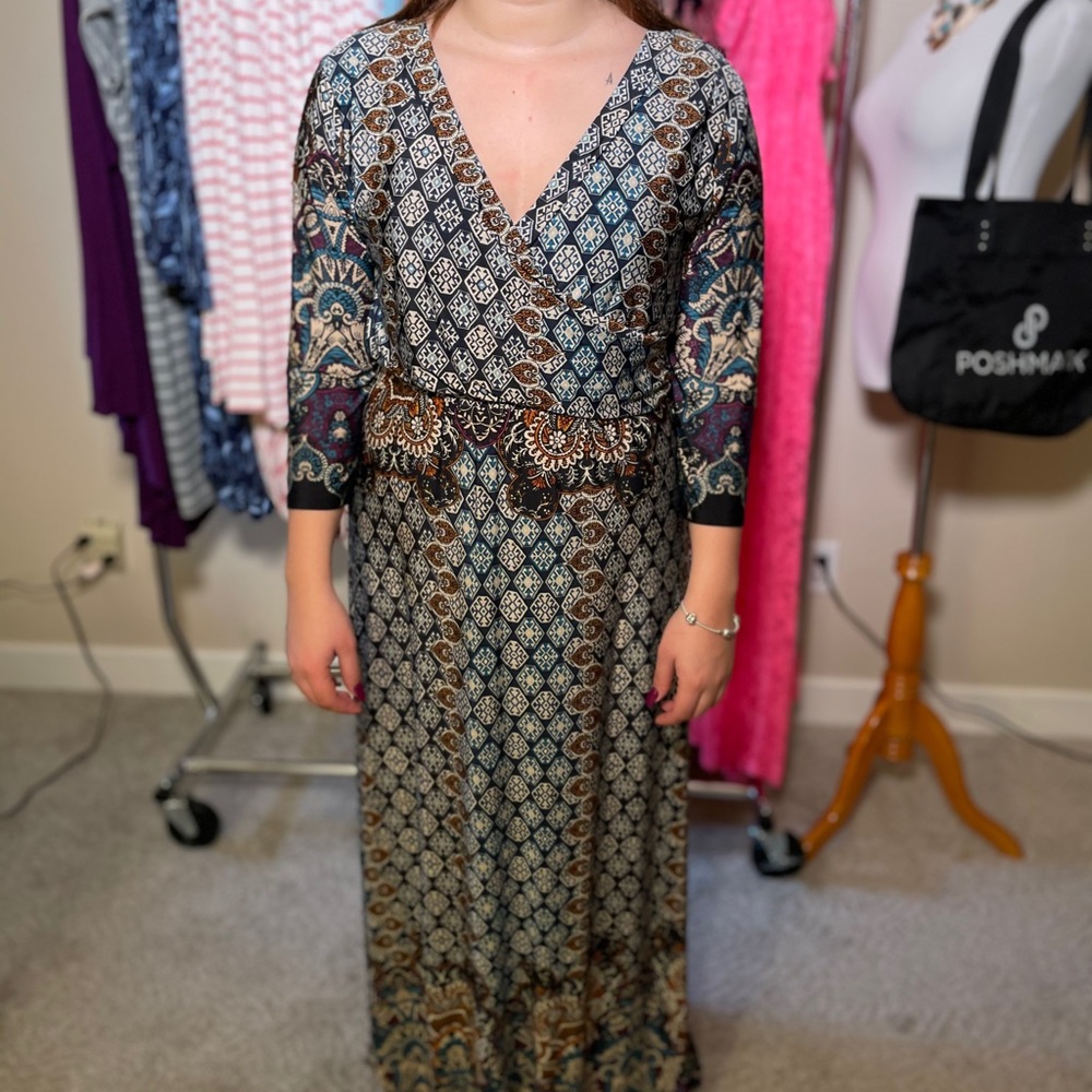 Gorgeous Medallion Border Dress